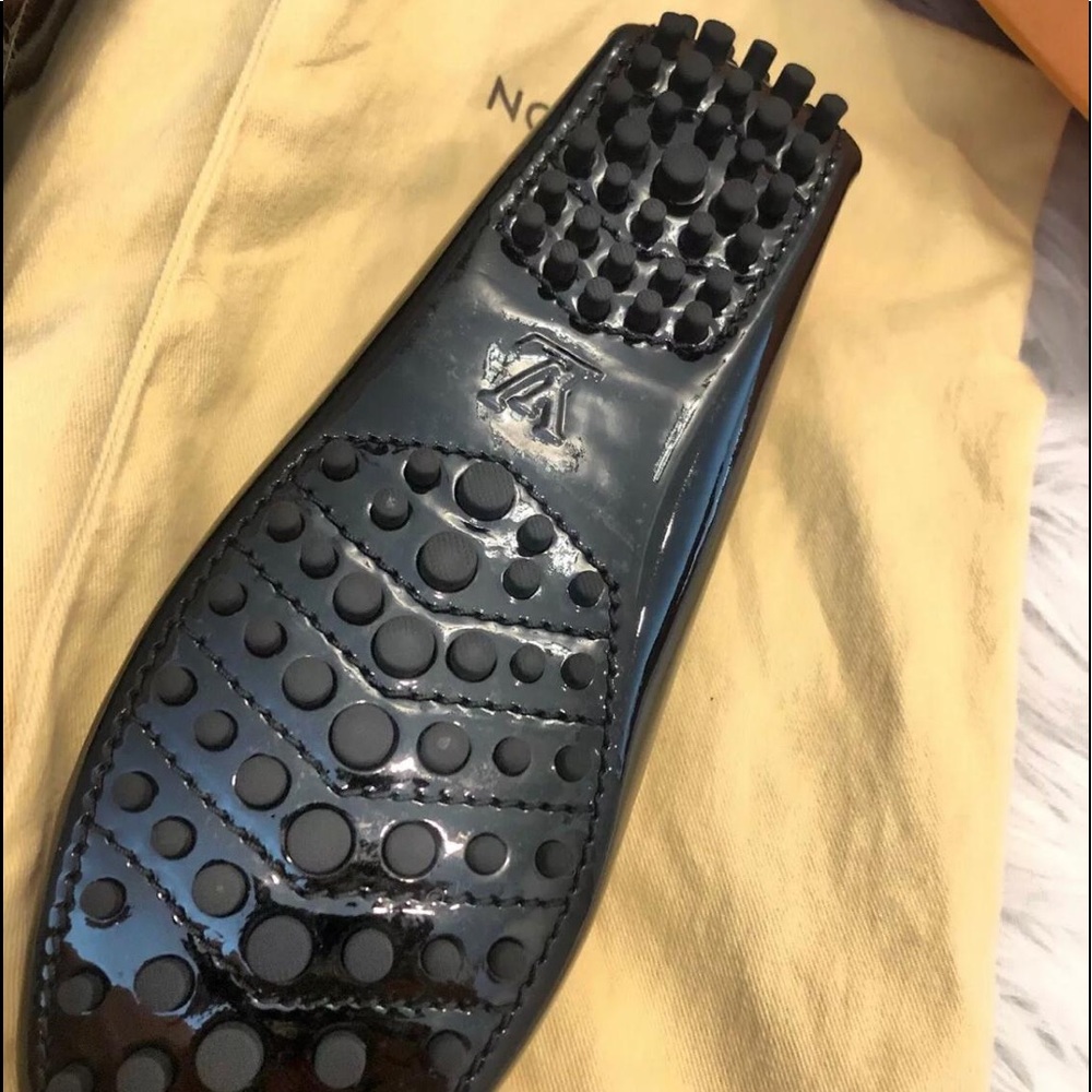 Louis Vuitton Black Leather Driving Loafer Shoes - Picture 2 of 5